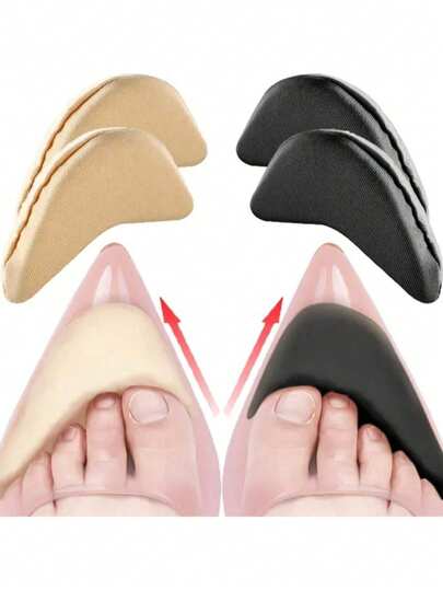 1双/2双 缓解疼痛的前脚掌鞋垫 女士海绵趾套半鞋垫 可调节缩小鞋码 填充保护垫 缓冲超柔软鞋前部鞋垫海绵半垫 适用于高跟鞋、乐福鞋，可调节趾部保护，防滑，缓解疼痛，半码鞋垫，前脚掌垫 适用于女士高跟鞋、女士浅口鞋和男士运动鞋 鞋子保暖，闺蜜节，小狗，嘉年华，鞋子，春夏精选，伴娘礼物，房间，卧室装饰，海滩，旅行，男士，女士，度假可爱小物，母亲节礼物，卧室装饰，花园，厨房装饰，夏季，海滩，旅行必备，房间装饰，柔软舒适，毕业季