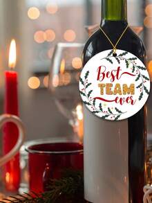 Bestes Team aller Zeiten 2025, runde Acryl-Weihnachtsbaum-Ornamente, Weihnachtsdekoration für Zuhause, Weihnachtsbaum-Hängedekoration, Geschenk für Kollegen und Freunde, Wertschätzung für Kollegen, Dankeschön-Geschenke, Freundschaftsgeschenke für Arbeitskollegen