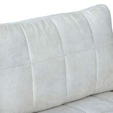 2pcs Living Room Sofa Chairs, Elegant Chenille Couch With Golden Metal Legs, Modern Comfy Upholstery Sofa With Removable Back Cushion Cover, For Apartment, Office, Lounge, Bedroom (Beige)