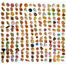 5pcs-50pcs Cute Miniature Food Fridge Magnets, Kitchen Decor Refrigerator Stickers