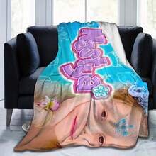 Ultra-Soft Flannel Blanket With Nastya Music Program Design - Cozy, Warm All-Season Throw For Living Room, Office, Sofa Decor - Ideal Birthday & Holiday Gift For Friends & Family - Creative Inspiration Home Accessory, Blanket - Trộn màu - Xem 6