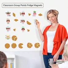 hoojojo 16 Peças/Conjunto Adesivos Magnéticos Recursos Didáticos, Ímãs de Geladeira em Formato de Pizza Fofos, Papelaria Criativa, Ferramentas de Ensino para Professores, Adereços para Jogos em Grupo, Recursos Didáticos Interativos e Divertidos, Decorações de Festa, Suprimentos Educacionais Montessori, Presentes de Feriados e Aniversários, Adequado para Jogos Familiares, Interação em Sala de Aula e Reuniões Multiplayer