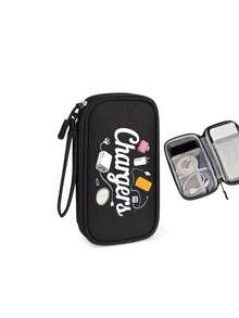 1pc Electronic Accessories Travel Organizer Bag, Multi-Layer Digital Storage Pouch With Zipper Closure, Portable Electronics Accessories Organizer Suitable For Charging Cables, External Hard Drive And Power Bank, Ideal For Business Travelers, Digital Nomads, Students And Tech Enthusiasts, External Hard Drive Travel Case (Zipper Color Random) - Multicolor - View 23