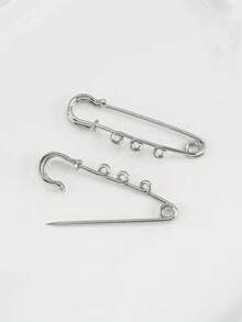 5pcs Iron 3-Hole 5-Hole Extra-Large Brooch Pins, Suitable For Brooch DIY School Office Accessories Shirts Jacket Jewelry Christmas Halloween Clothes Pin Funny Cute Teacher Gifts Costume Accessories Bag Charms