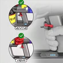 1/2/4 Paquetes de Abrazadera de Control de Encendido/Apagado para Dyson V6 V7 V8 V10 V11 V15 Absolute Accesorios de Bloqueo de Gatillo Inalámbrico