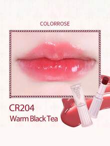 COLORROSE 滋润亮泽唇膏，超亮泽唇膏，不粘腻，防晕染，持久显色，蕴含荷荷巴油和牛油果油，高显色度唇膏，滋养柔滑配方，适合秋冬季日常妆容 - CR204 - 查看 3