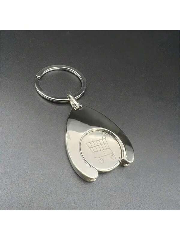 1pc Pluggable Shopping Cart Keychain - Convenient Keyring,Portable Keychain,Supermarket Hand Push Shopping Cart Coin,For Car, Backpack, And Bag - Perfect Gift For Birthdays, Parties, And Holidays,A Great Gift For Family, Friends, Or Loved Ones, Or Even A Christmas Gift