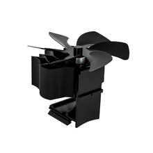 Heat Powered Stove Fan 6-Blade Aluminum Alloy Fireplace Fan For 5-7 Inch Chimney Pipes