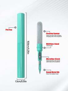 蓝牙耳机清洁刷，多功能除尘清洁工具套件，适用于耳机、电脑键盘 - 彩色 - 查看 5