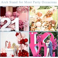DMetal Wedding Arch Backdrop Stand 7.2FT White Balloon Arched Frame Stand Collapsible Arch Background For Party Garden Ceremony Decoration Birthday Baby Bridal Shower For Indoor And Outdoor10 - trắng5 - Xem 3