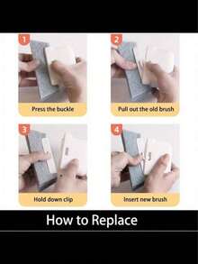 1pc Versatile Door & Window Track Cleaning Brush,Easy Grip Reusable,Groove Cleaner For Kitchens Bathrooms,Living Rooms, Ideal For Small Gaps & Frames,No Electricity Needed, Durable Plastic,Detachable Washable Head