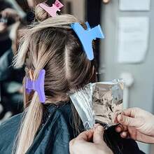 12 Stück Haarklemmen für Styling-Segmentierung, schwarze Schmetterling-Haarklammern für den Salon, zum Schneiden, Stylen, Segmentieren, Färben, Schmetterling-Haarclips, elegante Haarklammern für den Winter