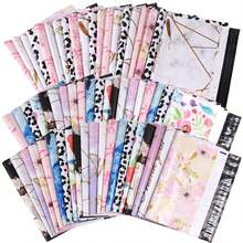 60pcs Express Packaging Bag,Mixed Size, Fashionable Floral/Leopard/Marble/Bow Prints Poly Mailer Shipping Bags,Gift Mailing, Self-Adhesive Sealed Bag, For Transportation Back To School,Clothing, Books, Daily Essentials - Hình chữ nhật - Xem 3