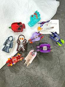 1pc Acrylic Halloween Themed Claw Hair Clip, Suitable For Decorating Hair On The Back Of The Head, Hair Accessory For Party And Street Wear Winter Hair Clutch Elegant Claw Clips