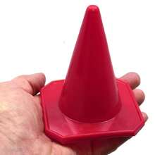 Bluedot Trading 4 Red Mini Plastic Traffic Cones Set Of 0 For Agility Training RC Racing Outdoor Activities Sports Drills Party Games Compact And Durable Design For Versatile Indoor And Outdoor Use