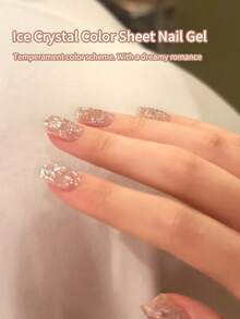 annies 8g Explode Glittering Gold Glitter Nail Polish Glue, Soak Semi Permanent Nail Art Gel, Salon Personal Nail Enhancement Nails - Multicolor - View 3