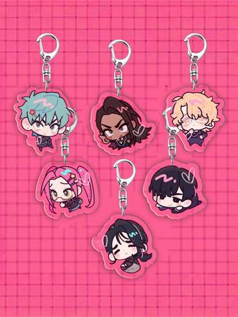 1pc Cute Acrylic Anime ALIEN STAGE Keychain.Featuring Bag Accessories, Funny Jewelry, And Fans Gifts. Ideal For Boyfriends, Girlfriends, Family Members, Teachers, Party Gifts, And Cell Phone Decorations., Friendship Keychain/Keychains For Women/Bag Charms/ Keychain Car Accessories Sister Gift Ideas