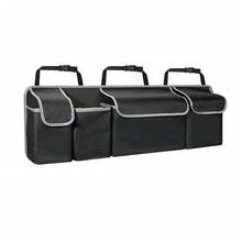 Organizador de maletero de coche SUV, bolsa de almacenamiento para asiento trasero, organizador colgante para camión SUV MPV con múltiples bolsillos, organizador duradero para asiento trasero - 1 pieza - Ver 7