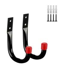 2pcs Multi-Functional Bicycle Iron Hooks, Require Screws For Installation, Suitable For Tool Storage, Shed, Outdoor Use