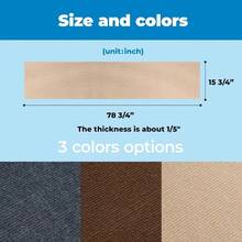 Catify Sloped Sisal Scratchers Indoor Cats, Climbing Ramp Fun And Interactive Indoor, Supports Natural Behaviors, Heavy Duty - Gray - 米色 (78.7 x 15.8") + 78.7"長 x 15.8"寬 x 0.2"高 - 查看 6