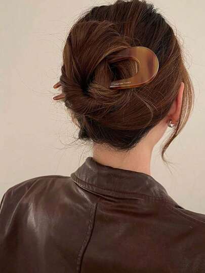 1 pieza Clip de cabello en forma de U con efecto ombre, apto para uso diario, adecuado para cabello fino o de volumen normal, accesorios para el cabello, peine, tocado, peine lateral
