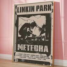 Linkin Park Meteora Canvas Art Print - High-Quality, Waterproof Wall Decor For Home & Office, Perfect Gift For Music Lovers, Unframed, Poster, Soft Canvas Material