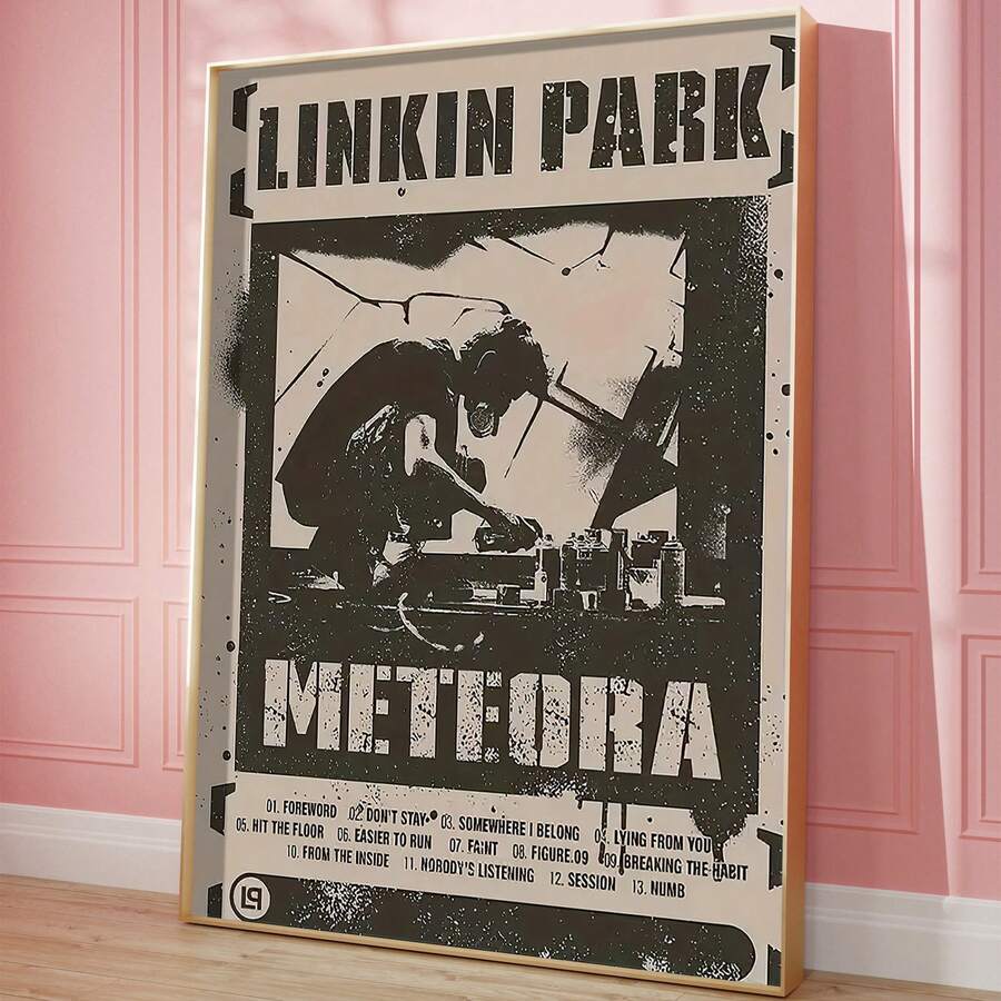 Linkin Park Meteora Canvas Art Print - High-Quality, Waterproof Wall Decor For Home & Office, Perfect Gift For Music Lovers, Unframed, Poster, Soft Canvas Material