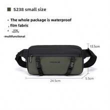 Bolso bandolera para hombres. Bolso de hombro de alta gama. Bolso de pecho ultraligero para mujer. Bolso de viaje impermeable con cremallera