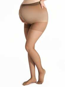 1pc Maternity High Elasticity Tight Leggings, Fashionable Thin Pantyhose