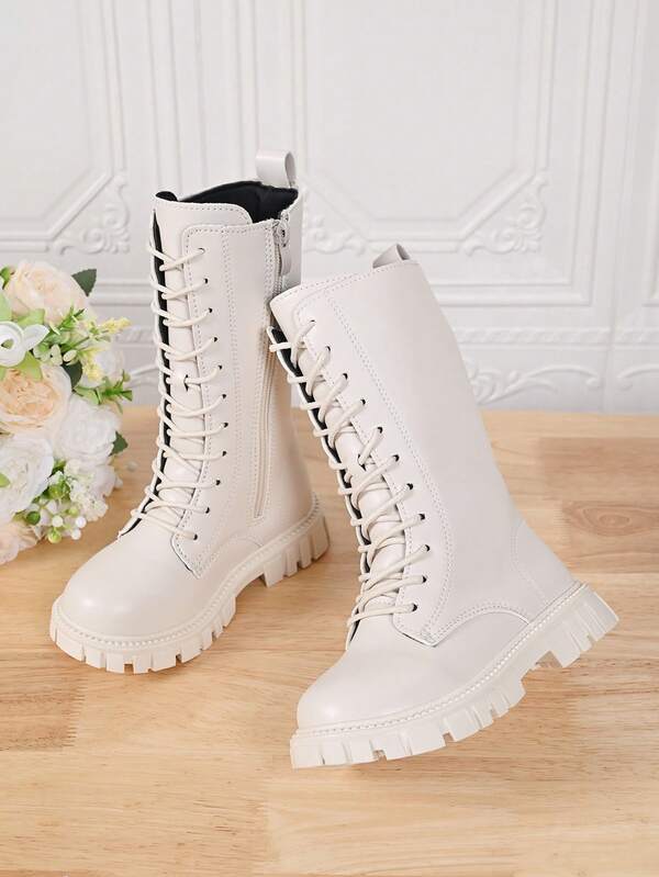 Classic Boots, Comfortable Non-Slip Soft Sole Children's Boots, Boys/Girls Outdoor, Campus, Student Boots, Knight Long Boots