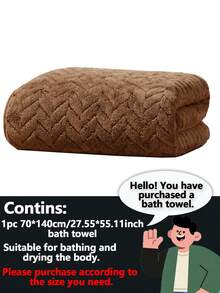 8件/套 或 2件/套 或 1件装 珊瑚绒菱形图案毛巾套装，柔软吸水不掉毛，适用于浴缸、浴室配件、浴室装饰、家居浴室装饰、秋季装饰、返校季装饰、美容院、家庭浴室淋浴毛巾、酒店运动用品、家居必需品、毛巾、护肤浴巾 - 多色 - 查看 7