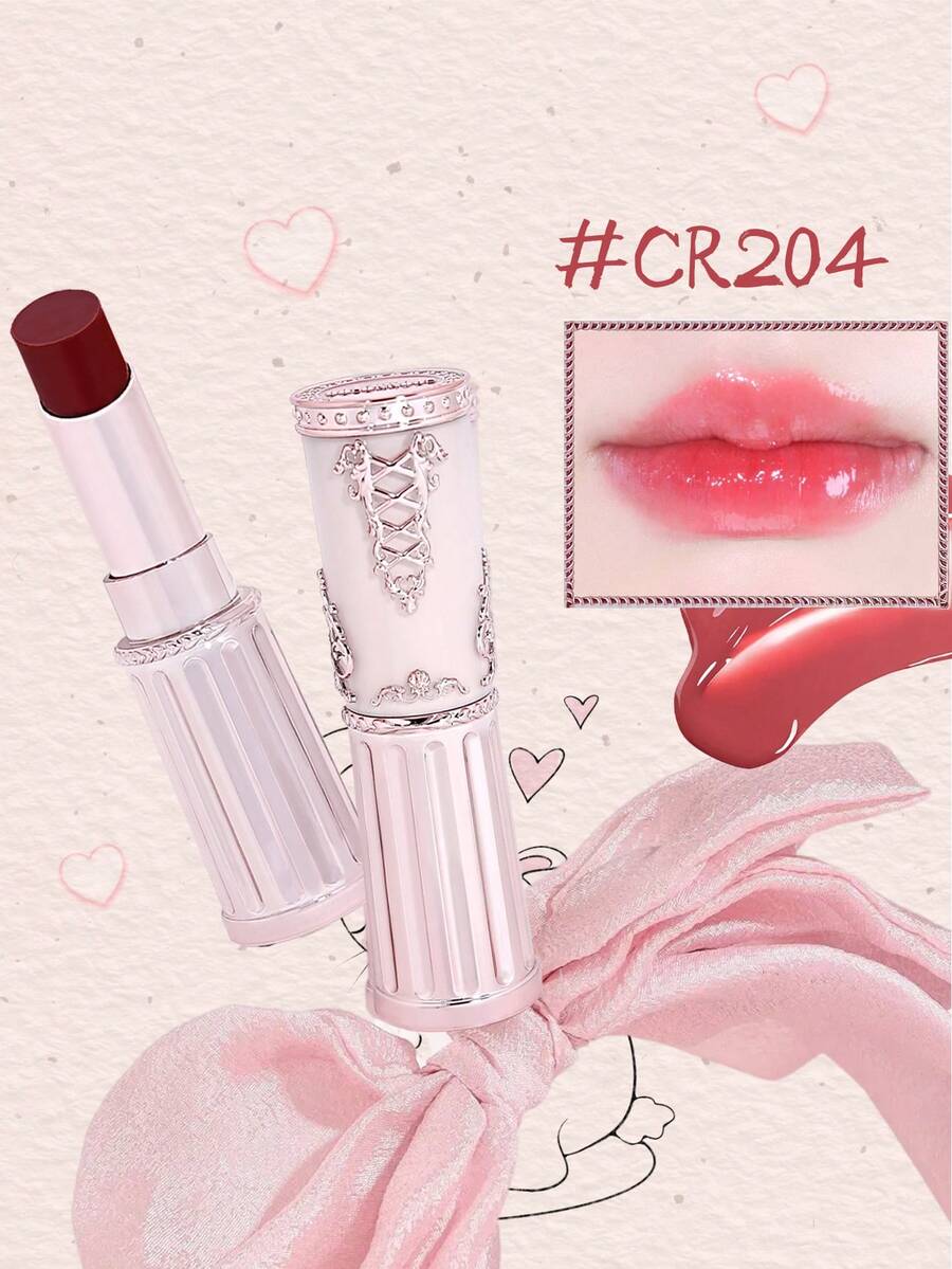 COLORROSE 滋润亮泽唇膏，超亮泽唇膏，不粘腻，防晕染，持久显色，蕴含荷荷巴油和牛油果油，高显色度唇膏，滋养柔滑配方，适合秋冬季日常妆容