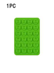 1pc Double-Sided Silicone Phone Suction Cup Accessory, Strong Suction Phone Holder, Free Sticky Mobile Phone Handle, Finger Grip, Suitable For Selfie And Video