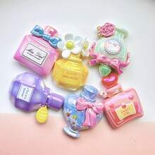 10/20pcs Random Mixed Cartoon Resin DIY Accessories Jewelry Plated Bottle Cream Glue Handmade Hair Clips Phone Cases Shoe Buckles Decorations