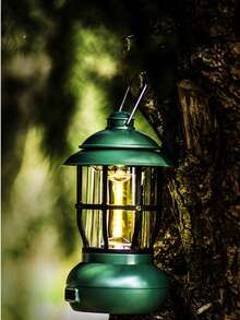 Outdoor LED Camping Light, Portable USB Rechargeable Light, Retro LED Lamp, Travel Tent Light, Portable Camping Lamp, Fishing Light - As Shown In the Figure - View 1