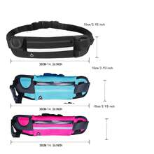 1pc Hands-Free Dog Leash With Zipper Waist Pouch, Dual Padded Handles And Durable Elastic Cord, Suitable For Walking, Jogging And Running Pet Training
