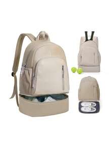 1 Balo đa năng nhiều ngăn đơn giản màu trơn có ngăn đựng giày dạng ống lồng, ba lô du lịch leo núi di động, thích hợp cho việc đi lại hàng ngày, công tác, du lịch, nghỉ mát, đi học, ba lô đựng đồ du lịch, lễ hội, túi đựng đồ tập gym thiết yếu, phụ kiện chạy bộ, túi thể thao cho nữ, túi thể thao để tập thể dục, túi du lịch dung tích lớn để đi nghỉ, túi tập yoga bền bỉ cho nam - Nhiều màu - Xem 16