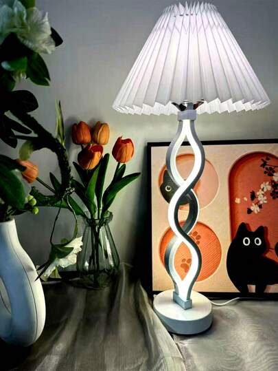 LED Modern Minimalist Desk Lamp, Bedroom, Bedside, Living Room, Office, Lighting Atmosphere Lamp With Adjustable Lighting, Fashionable Black Metal Design, USB Power Night Light