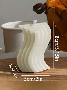 1 Pc Aesthetic Candles Twist Shaped Aesthetic Candles Cool S Shape Minimalist Geometric Shaped Soy Wax Art Decorative Handmade For Wedding Birthday Gift ( Multicolor)