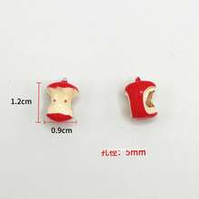 Sanrio Beads Of Dopamine Drip Oil Alloy Hand-Painted Large Hole Beads DIY Bracelet Cute KT Apple Versatile Accessories Finished Product