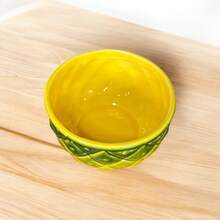 Ceramic Bowl Decorated With Kiwi, Watermelon, Papaya, Pineapple, Passion Fruit, And Acai - 鳳梨 - 查看 7
