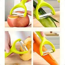 3PC Stainless Steel Peeler | 360° Rotating Sharp Blade (For Potatoes, Apples, And Carrots) | Ergonomic Non-Slip Handle | Kitchen Peeler - Durable And Easy To Use