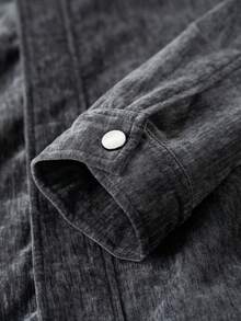 Áo khoác LOOKUN 2025 kiểu dáng cổ điển mới, khóa kéo, chất liệu đồng amoni, họa tiết vân gỗ. Áo khoác thời trang thu đông LOOKUN unisex. - Màu xám đen - Xem 7