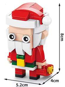 Christmas Santa Claus, Christmas Tree, Train, Snowman Micro Particles Building Blocks, Creative Gift, Reindeer Assembled Blocks - Educational ABS Toy Box Packaging, Best Holiday Gift Room Decoration Christmas,Ornaments Christmas,Adult Building Blocks,Little Houses,Gifts,Christmas Train Set,Christmas,Building Blocks,Christmas Decorations