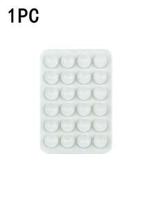 1pc Double-Sided Silicone Phone Suction Cup Accessory, Strong Suction Phone Holder, Free Sticky Mobile Phone Handle, Finger Grip, Suitable For Selfie And Video