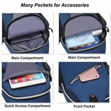 Mochila Sling Multiusos para Senderismo y Viaje - Unisex Adulto, Nº166 en de Mochilas de Acampada en - Blanco Marfil - Ver 3