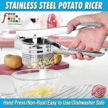 Potato Ricer Heavy Duty Stainless Steel Potato Puree Masher Lemon Juicer Kitchen Cooking Mashers For Fluffy Mashed Potatoes - Default - View 3