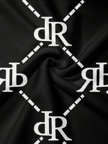 Men's All-Over Print Business Half-Zip Sweatshirt And Pants Set, Fall Clothes