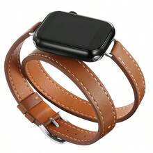 Brown Double Loop Thin Strap Watch Band Suitable For Wrist Fits Ultra 3 2 1 Series SE S10 S1 38mm 49mm , Fashionable Gift For Young Women, Double Loop Thin Strap For Smart Watch, Smart Watch Accessories