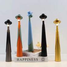 1 Stück LED Tischlampe, wiederaufladbar, lange Akkulaufzeit, tragbare Tischlampe, nordischer moderner, minimalistischer Stil, geeignet für Wohnzimmer/Schlafzimmer/Nachttisch Dekorative Tischlampe